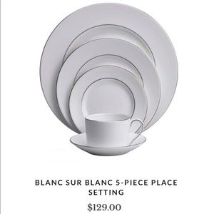 Vera Wang Blanc sur Blanc Fine China